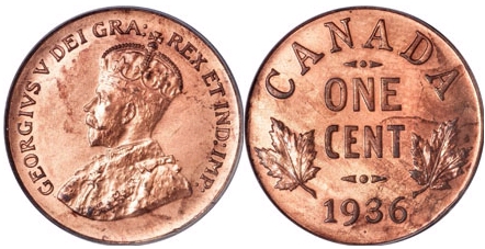 Canadian penny