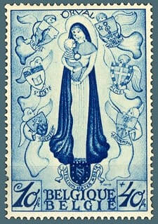 Orval Abbey semi-postal stamp