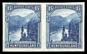 CANADA, Newfoundland - 1923-24, Pictorial issue imperforate, 1¢-15¢ complete
