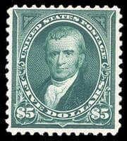 USA - 1894, $5 dark green