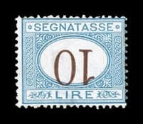 ITALY - 1870, 10L Blue and brown