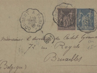FRANCE - 1896, Uprated Stationery to Belgium - Railroad TPO