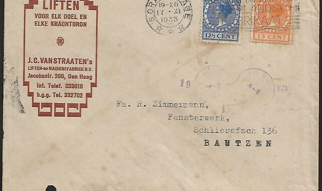 NETHERLAND - 1933 Cover used Gravenhage to Bautzen Germany