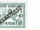 VATICAN CITY – 1931, 10c green postage due with "Segnatasse" overprint