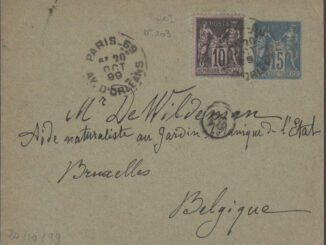 FRANCE - 1899, Uprated Stationery to Belgium - Railroad TPO