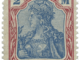 1920, 2-Mark Germania stamp with Quatrefoil Watermark
