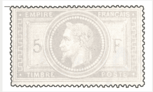 FRANCE - 1869, 5C Napoleon III, Grey