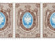 RUSSIA - 1857, Russian Empire Strip of Three Stamps