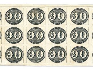 BRAZIL - 1843, 90r Black, Intermediate Impression