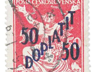 CZECH REPUBLIC - 1927, 50/50 DOPLATIT Postage Due stamp