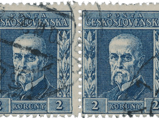 CZECH REPUBLIC - 1925, 2K blue Thomas G. Masaryk definitive stamp