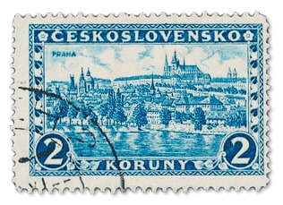 CZECH REPUBLIC - 1926, 2K Hradcany at Prague stamp