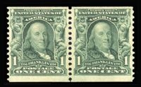 USA - 1908 Coil Stamps