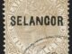 MALAYA, Selangor - 1881, 2c Brown, Wide "N"