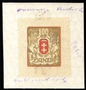 DANZIG - 1922, 100M